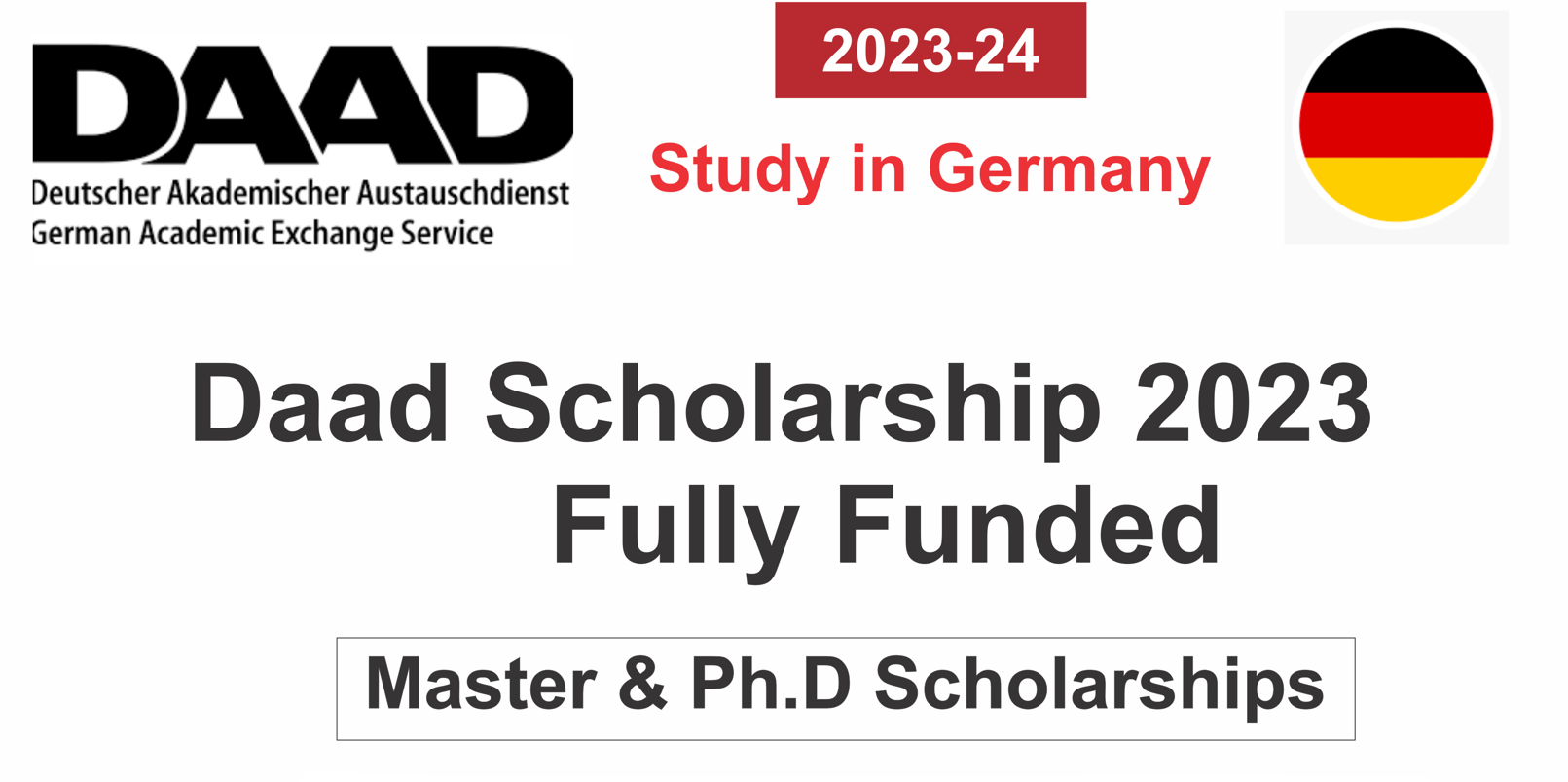 DAAD International Scholarship 2023 in Germany Fully Funded | How to Apply